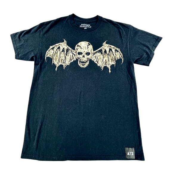 Avenged Sevenfold 2023 North American Tour T-Shirt Medium Black Cotton - Picture 1 of 9